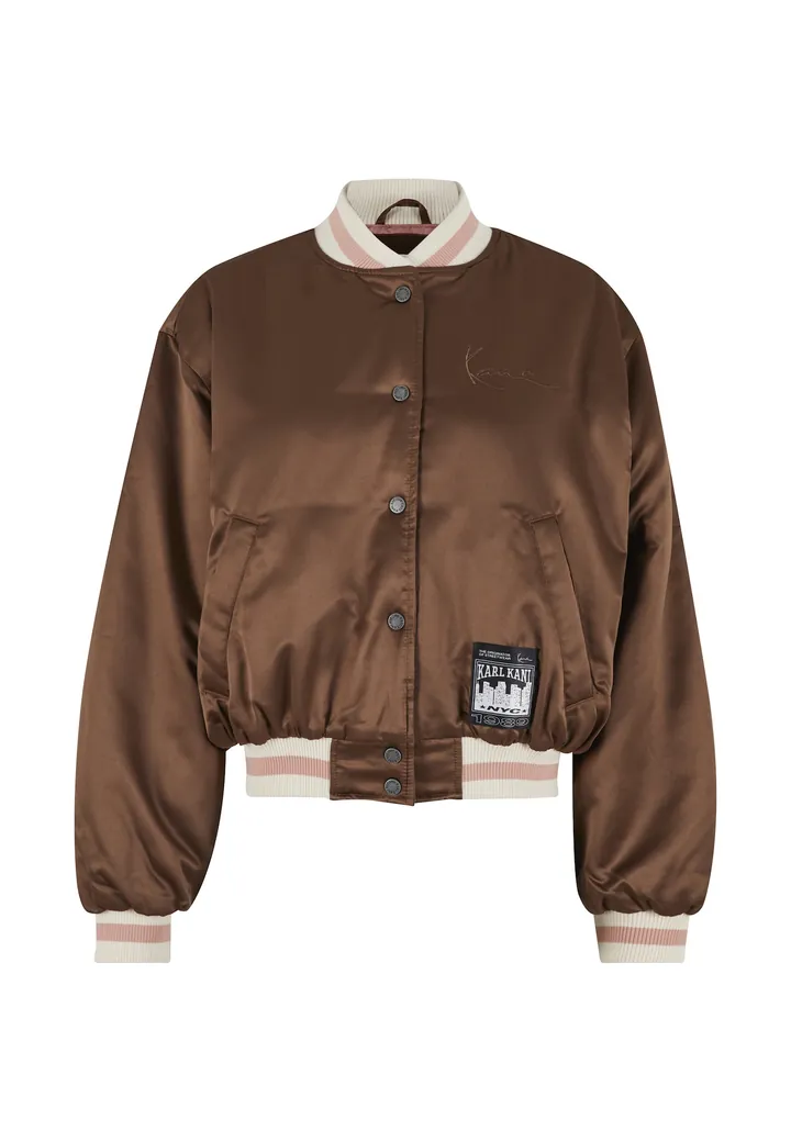 Karl Kani Chaqueta de entretiempo 'Signature Bowling'  marrón