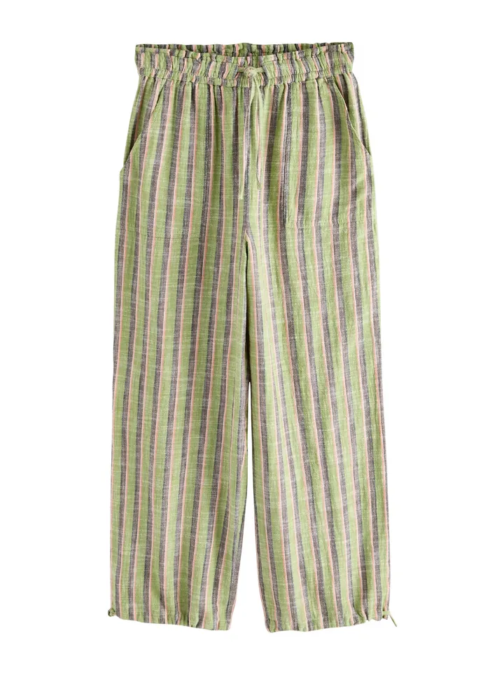 Next Pantalón marrón oscuro / verde claro / rosa / blanco