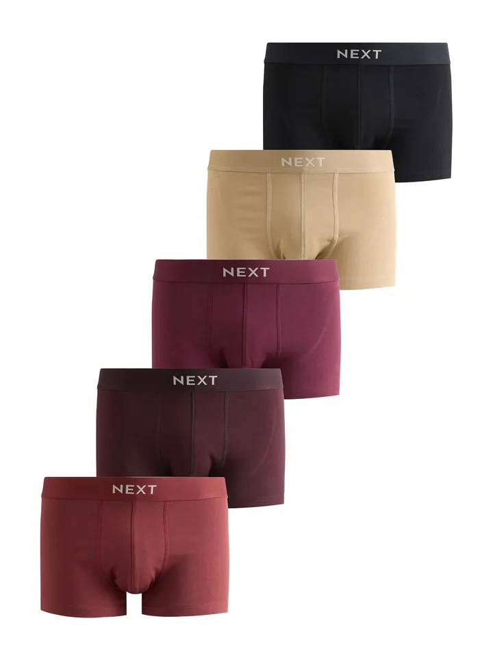 Next Calzoncillo boxer  chamois / marrón / berenjena / rojo cereza / negro