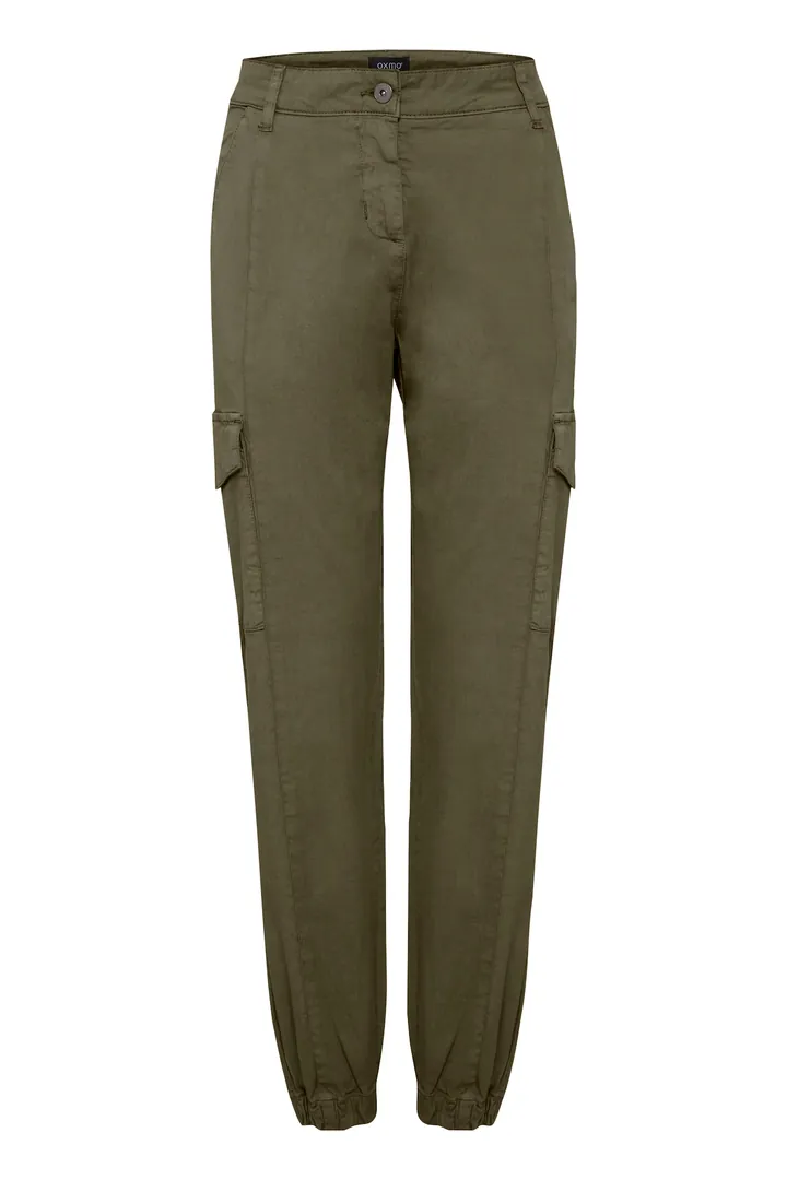 Oxmo Pantalón cargo oliva / verde oscuro