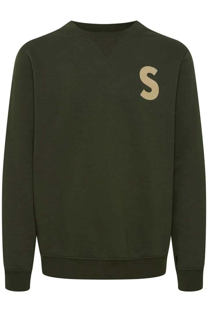 !Solid Sudadera beige / verde