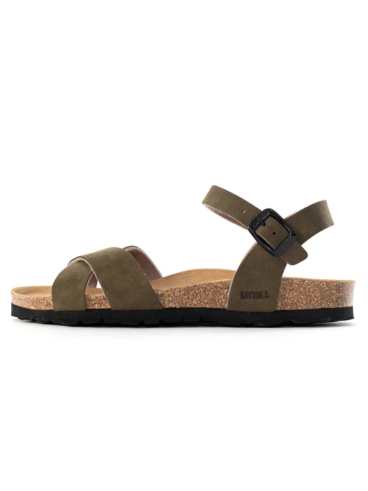 Bayton Sandalias con hebilla  caqui