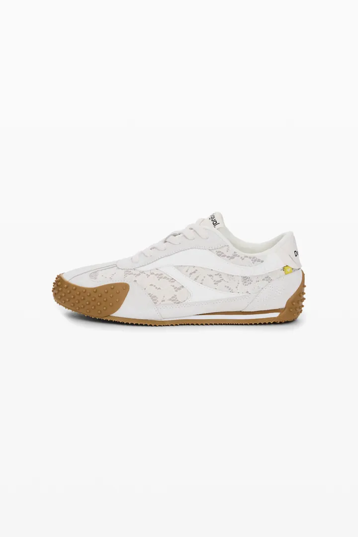 Desigual, Zapatillas deportivas encaje, Mujer, Blanco, 36