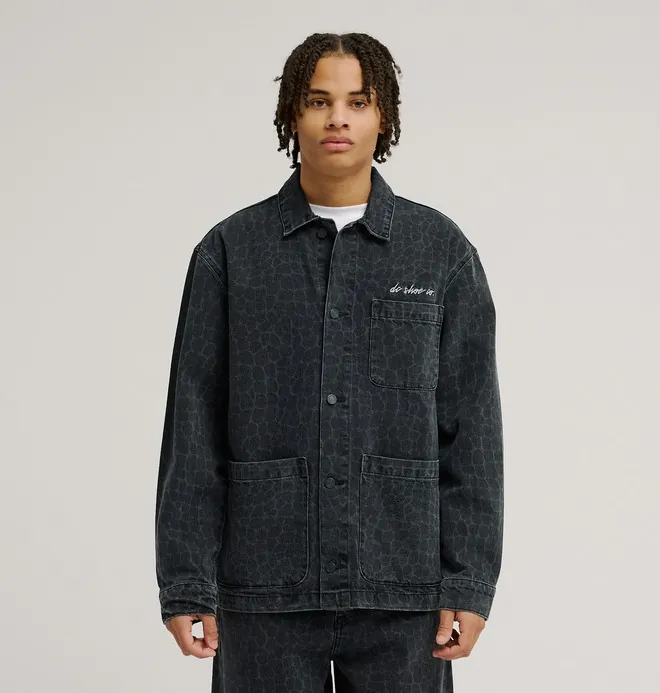 Hawkshaw Snake - Camisa amplia de manga larga Negro Hombre