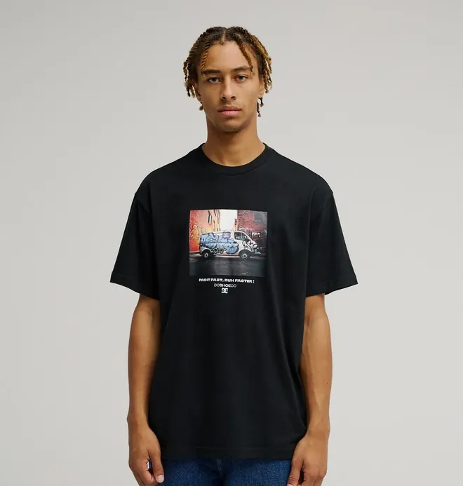DC Painted Van - Camiseta de manga corta Negro Hombre