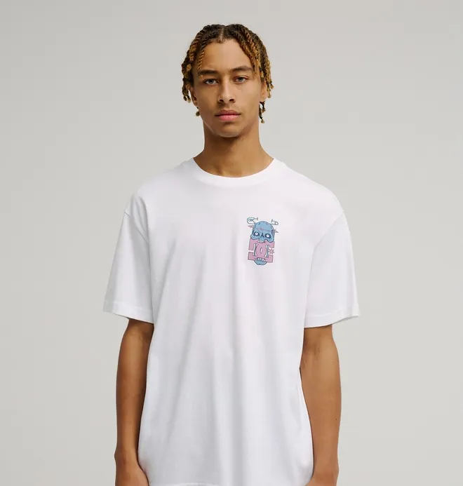 DC Safety Skull - Camiseta de manga corta Blanco Hombre