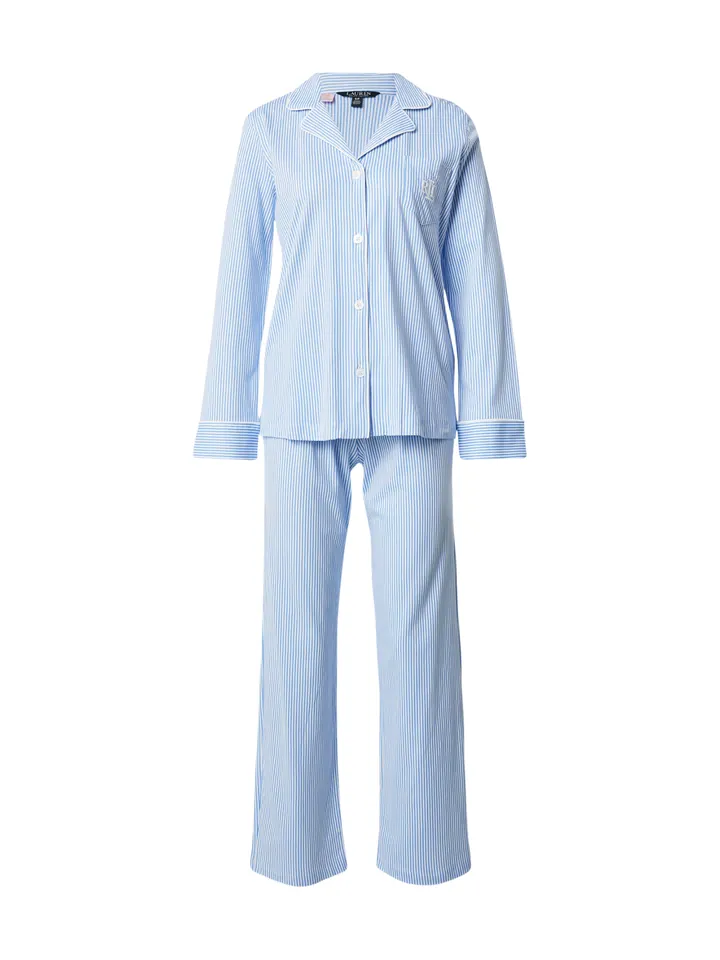 Lauren Ralph Lauren Pijama azul / blanco