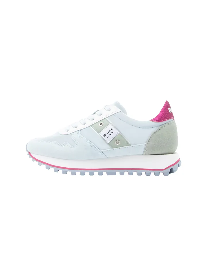 Blauer.USA Zapatillas deportivas bajas azul claro / verde / rosa oscuro