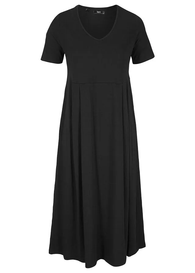 Vestido midi de punto de algodón