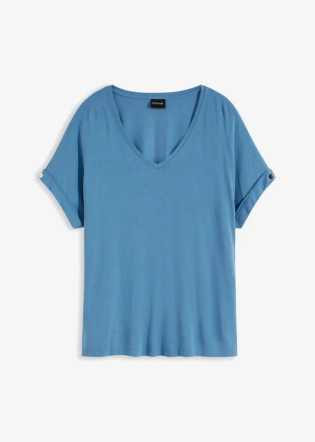 Camiseta de mezcla de viscosa fluida