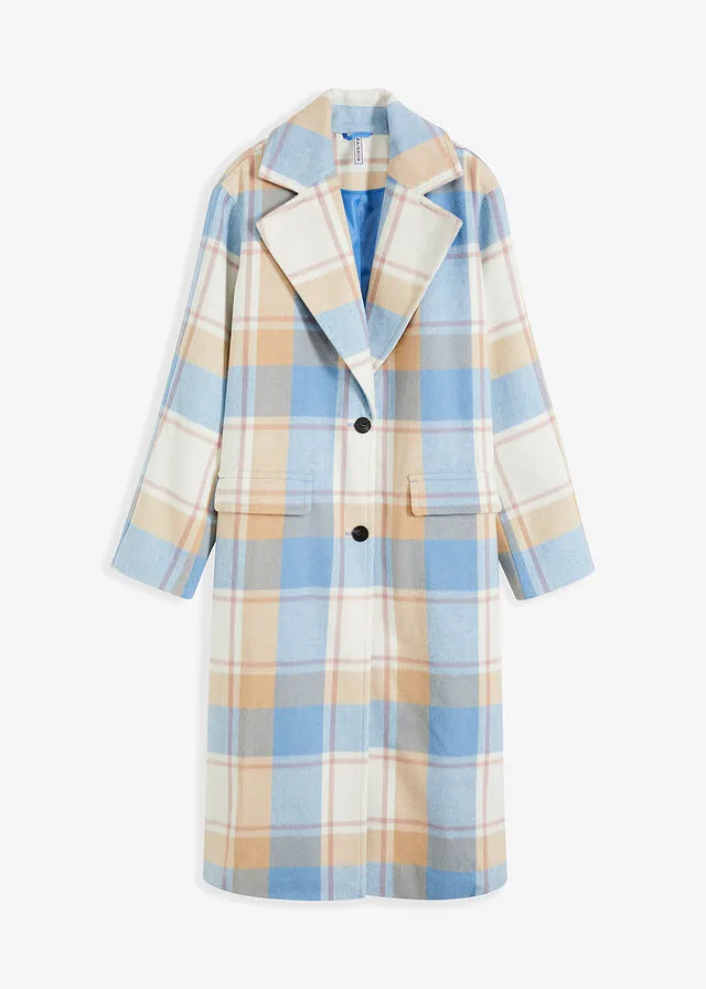 Abrigo oversize con look de lana