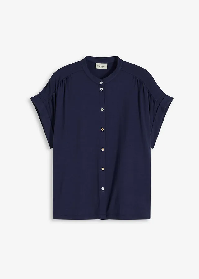 Blusa de suave mezcla de viscosa