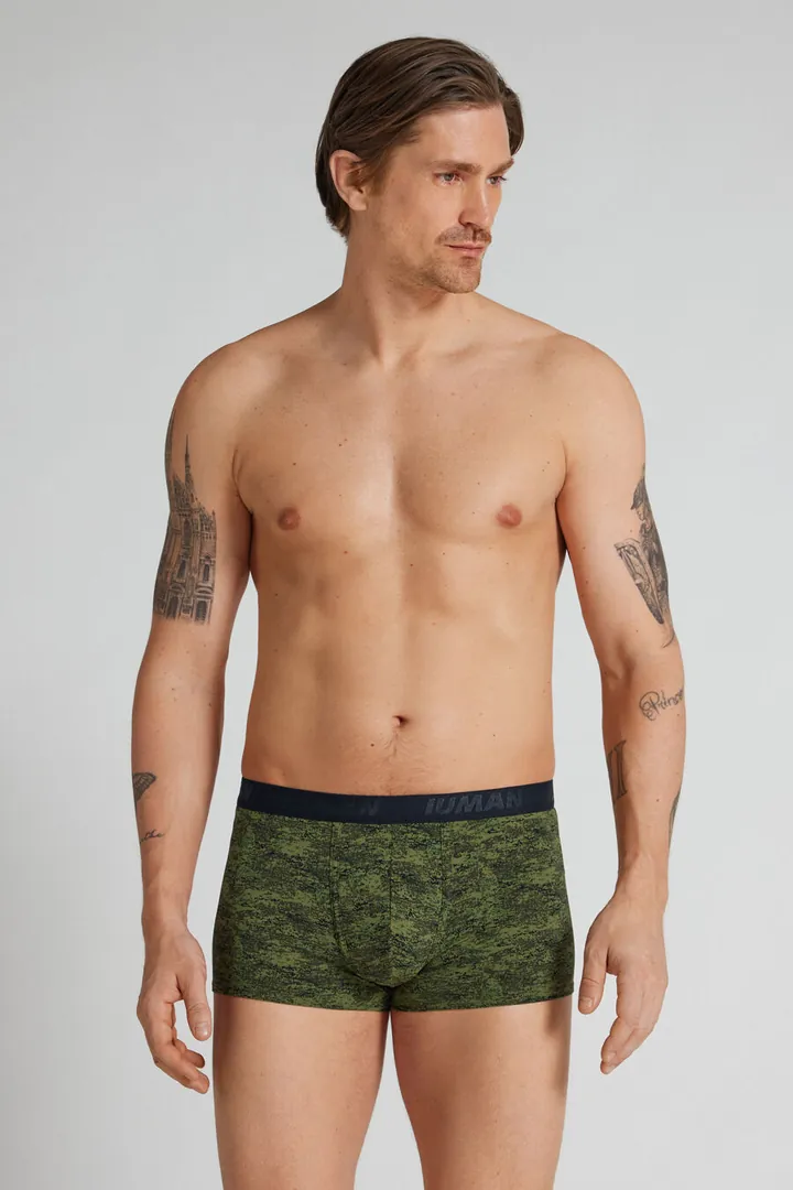 Intimissimi Bóxer Microfibra Estampado Píxeles Camuflaje Hombre Multicolor Tamaño 38