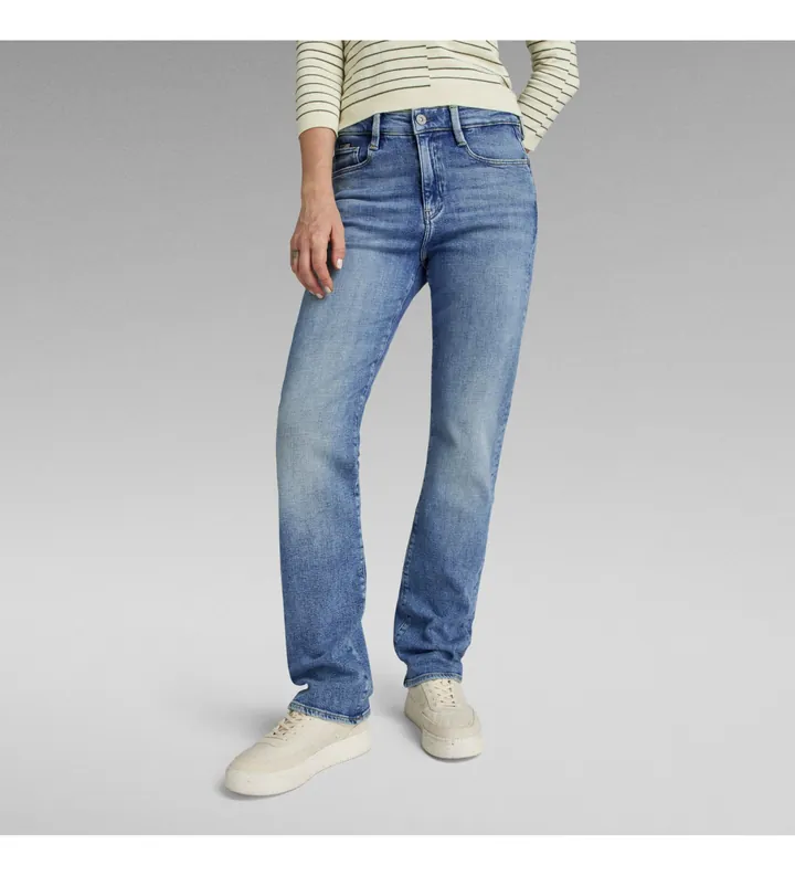 G-Star para mujer. D23951-D441-G347 Jeans Strace Straight azul (33/32), Casual, Algodón, Denim
