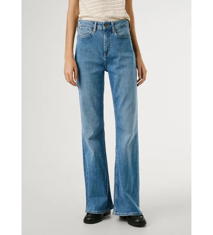 Pepe Jeans para mujer. PL2050803VA Jeans Flare Willa azul (25/30), Casual, Algodón, Denim