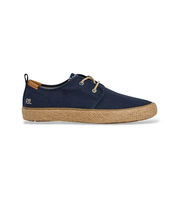 Pepe Jeans para hombre. PMS100009 Alpargatas Port Bay marino (41), Tela, Plano, Cordones, Casual