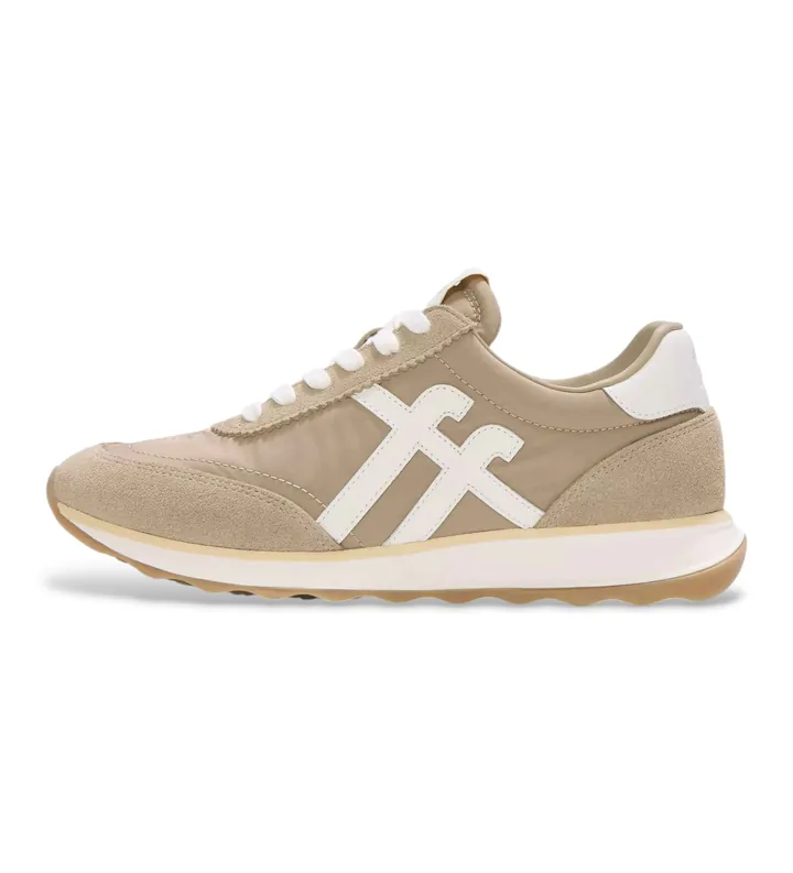 Fitflop para mujer. A5P-E08 Zapatillas de pirl Retro-Q beige (36), Piel, Plano, Cordones, Casual