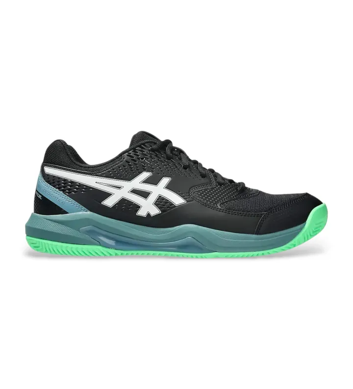 Asics para hombre. 1041A414 Zapatillas Gel-Dedicate 8 Padel negro, verde (40.5), Plano, Cordones, Casual, Deportivo, Multideporte