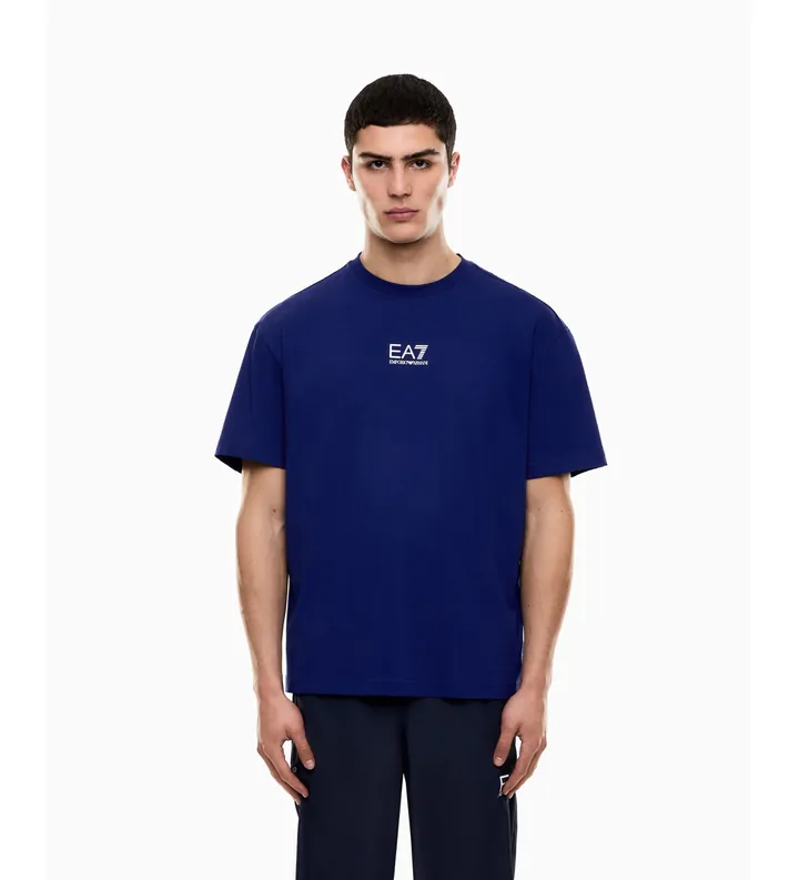EA7 para hombre. 7M001402_AF22264 Camiseta Graphic Series marino (L), Casual, Algodón, Manga corta
