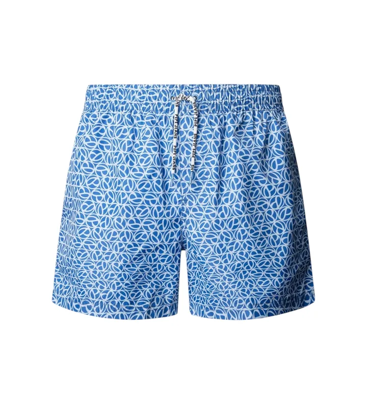Pepe Jeans para hombre. PMB100011 Bañador Print azul (L), Beachwear, Poliéster