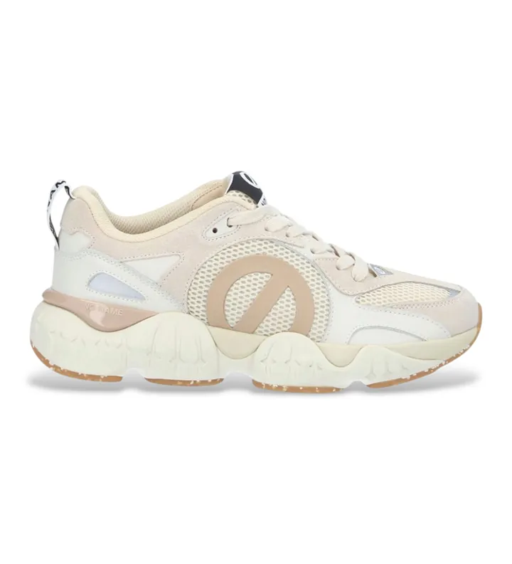 NO NAME para hombre. QNVLSME Zapatillas Krazee Runner beige (42), Piel, Plano, Cordones, Casual, Deportivo