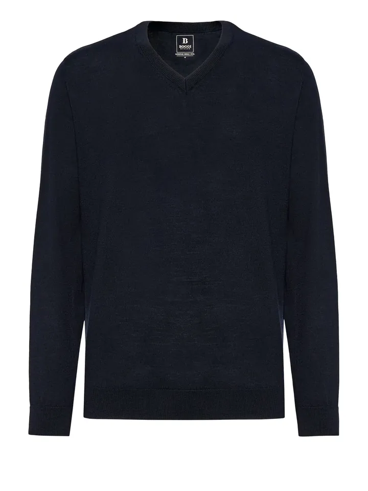 Boggi Milano Jersey navy