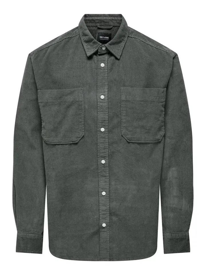 Only & Sons Camisa 'ONSAlp' gris oscuro