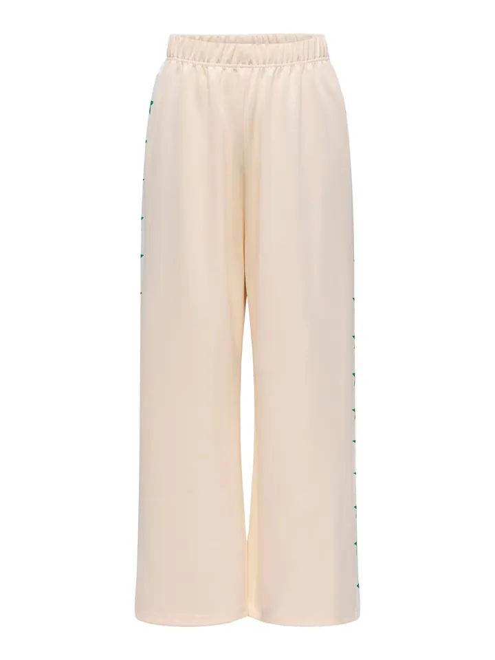 ONLY Pantalón 'ONLStar'  beige / verde / blanco