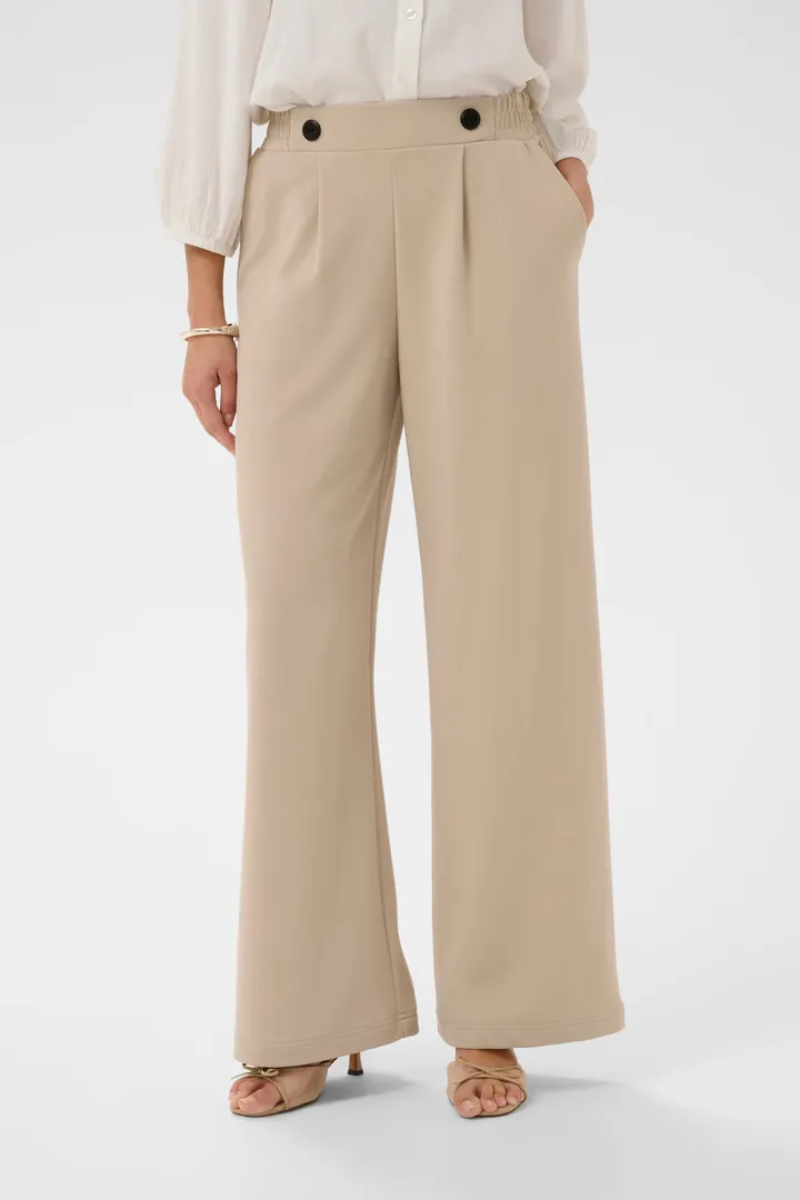 Kaffe Pantalón plisado 'KAPhoebe'  beige
