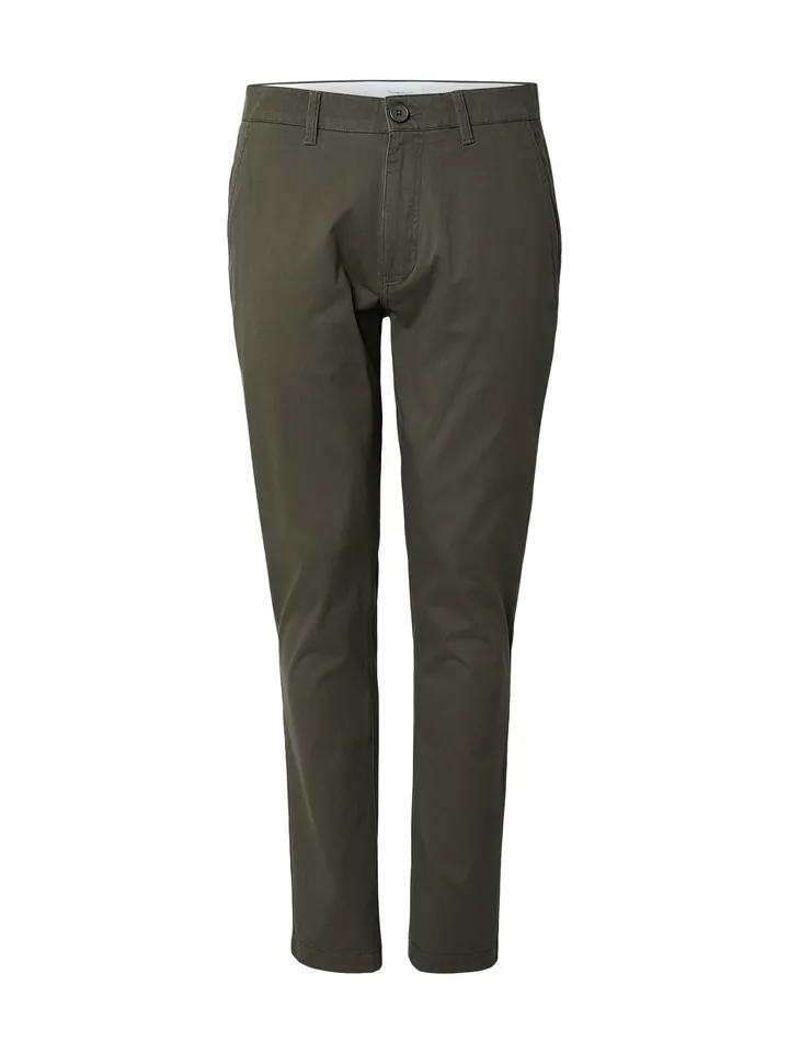 KnowledgeCotton Apparel Pantalón chino 'LUCA' verde