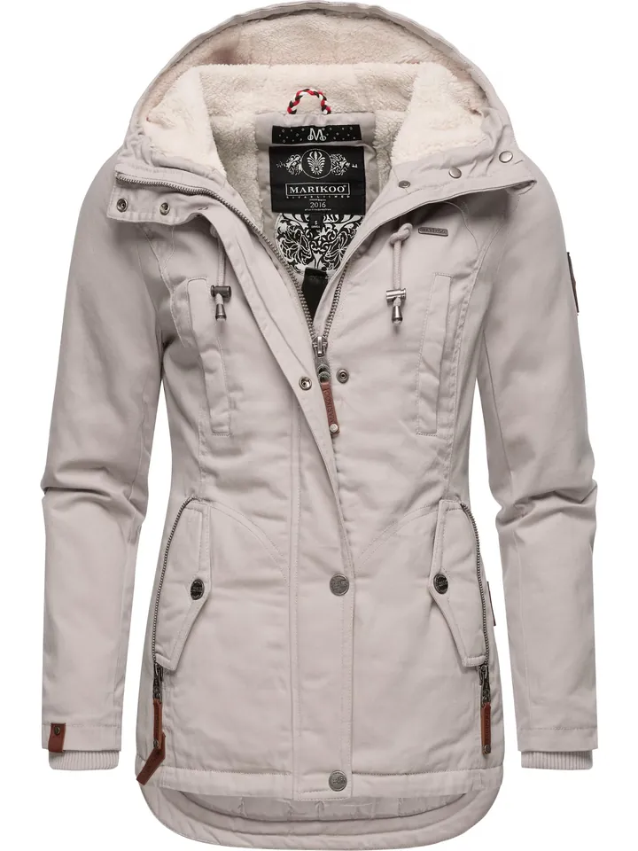 MARIKOO Parca de invierno 'Bikoo' beige claro / marrón