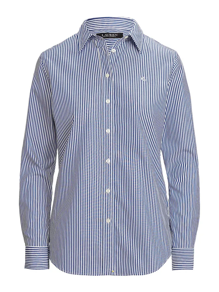 Lauren Ralph Lauren Blusa 'JAMELKO' azul real / blanco