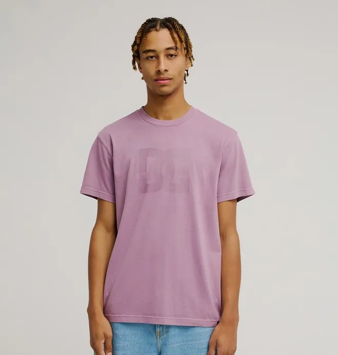DC Star Pigment Dye - Camiseta de manga corta Rosa hombre