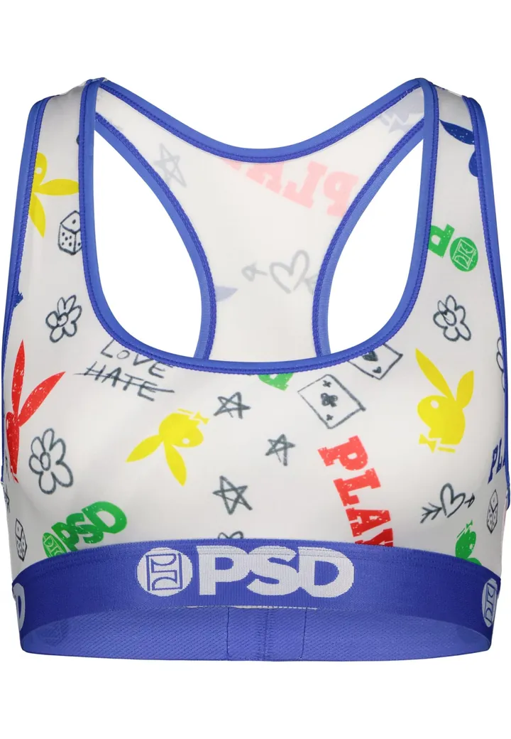 PSD Sujetador azul / amarillo / rojo / blanco