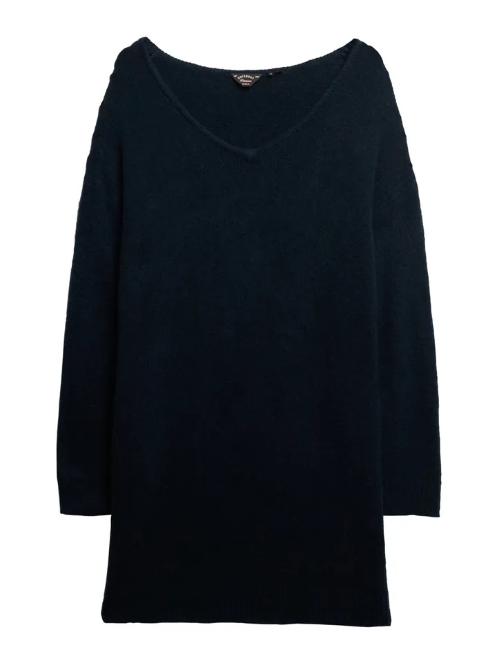 Superdry & Co Vestido de punto azul oscuro