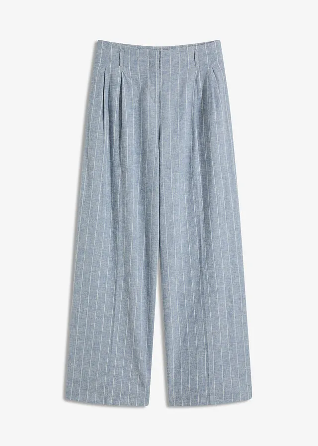 Pantalón de pinzas con contenido de lino