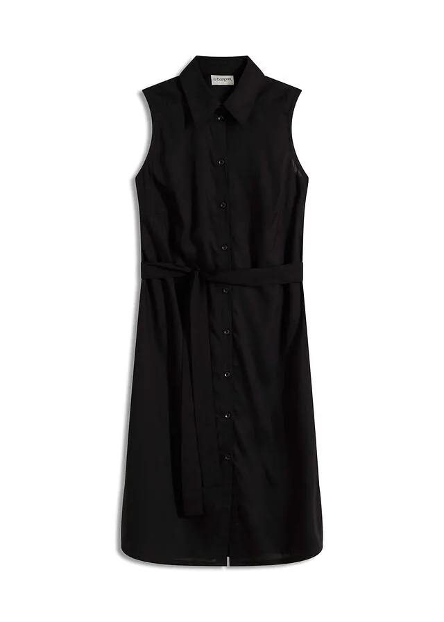 Vestido camisero de viscosa