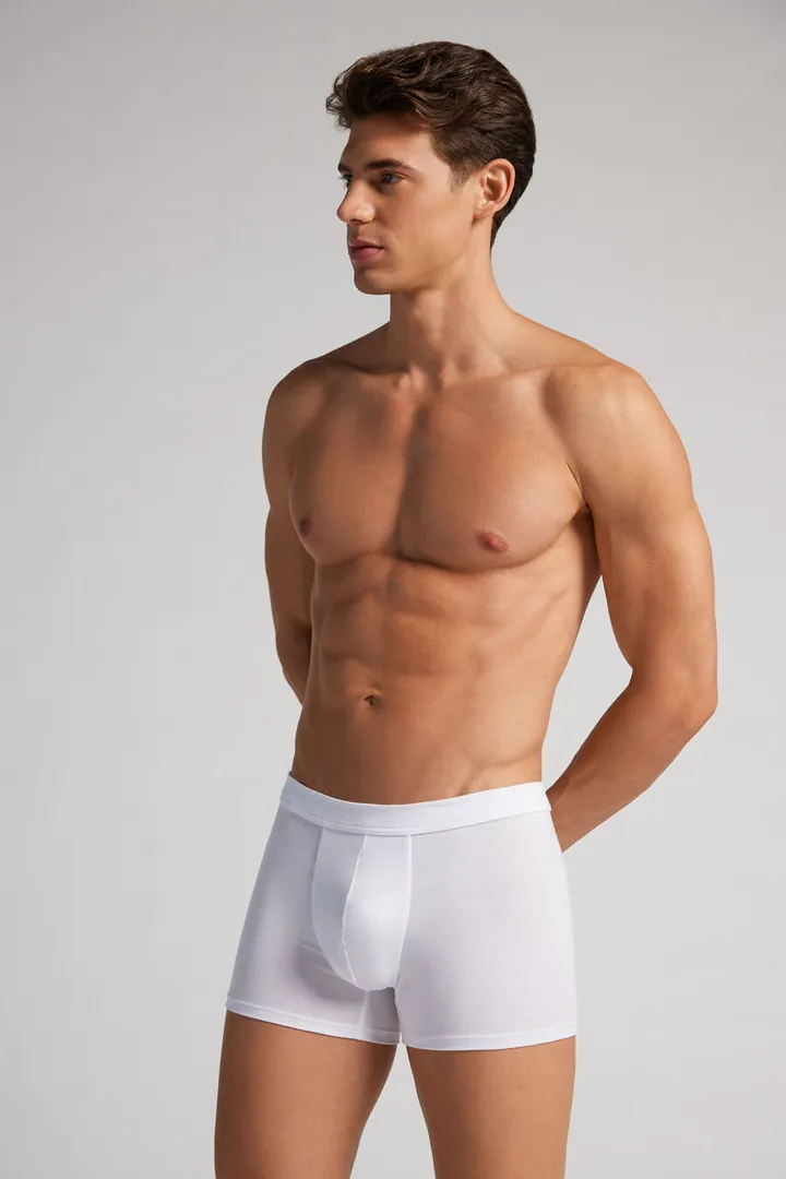 Intimissimi Bóxer en Soft Silk Hombre Azul Tamaño 38