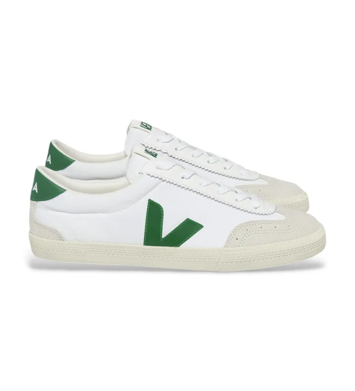 VEJA para mujer. VO0103525 Zapatillas Volley blanco, verde (38), Plano, Ante, Cordones, Casual