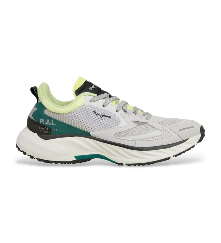 Pepe Jeans para hombre. PMS600020 Zapatillas Cromer Street multicolor (41), Tela, Plano, Cordones, Casual