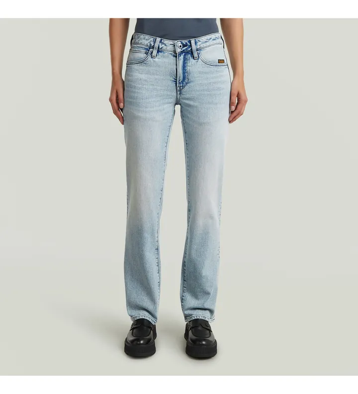 G-Star para mujer. D26163-E205-H918 Jeans G-Straight azul (26/30), Casual, Algodón, Denim