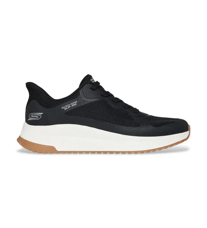 Skechers para hombre. 118423 Zapatillas Slip-ins Bobs Sport Squad Chaos 4 negro (44), Plano, Cordones, Casual