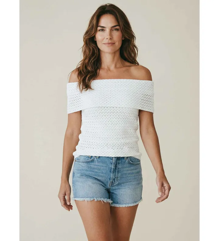 Michael Kors para mujer. MS651ZVKS1 Camiseta Regular Fit blanco (M), Casual, Poliéster, Manga corta