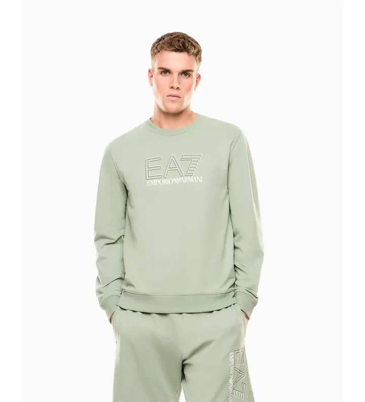 EA7 para hombre. 7M001312_AF13512 Sudadera Visibility M verde (3XL), Casual, Deportivo, Algodón, Sportswear, Multideporte, Manga corta