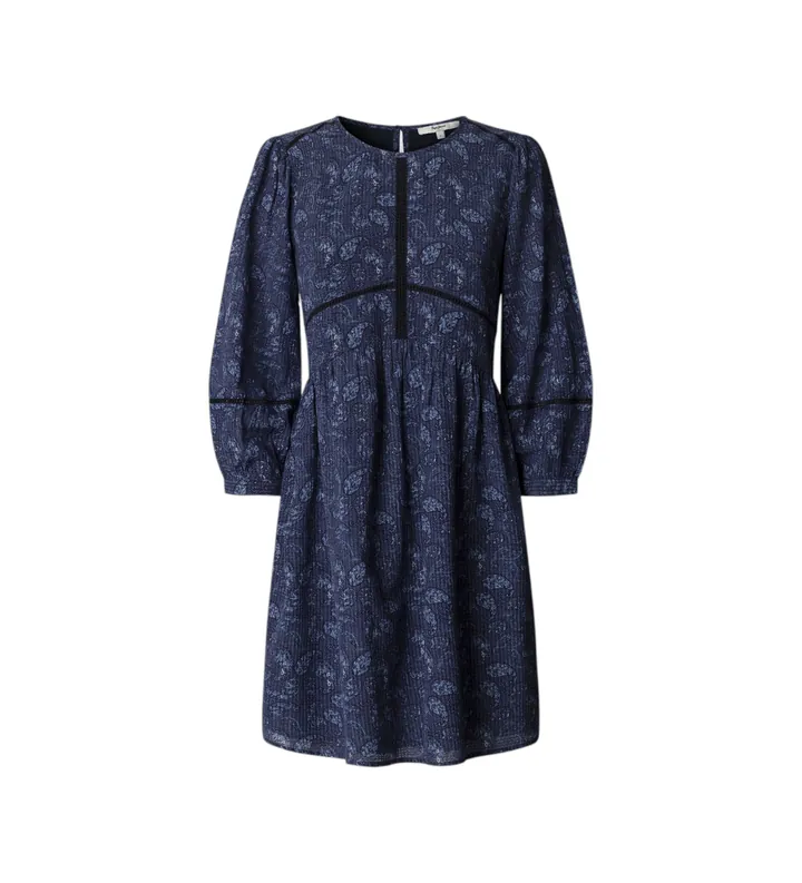 Pepe Jeans para mujer. PL9537789 Vestido Barbara marino (L), Casual, Viscosa, Manga corta