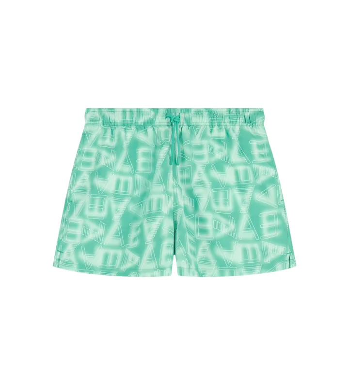EA7 para hombre. 7M001715_AF21250 Bañador Sports verde (S), Beachwear, Poliéster