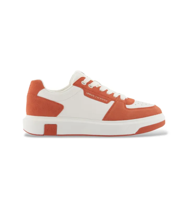 A|X Armani Exchange para hombre. XM002204AF21442MZ440 Zapatillas lifestyle Naranja (40), 3 a 5cm, Cordones, Casual