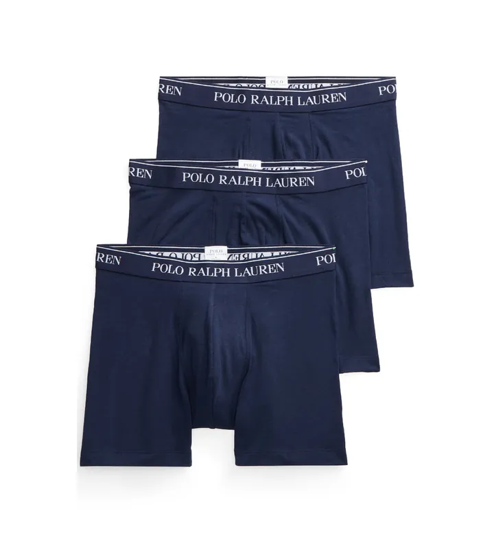 Polo Ralph Lauren para hombre. 714835887001 Set 3 bóxers de algodón marino (L), Homewear