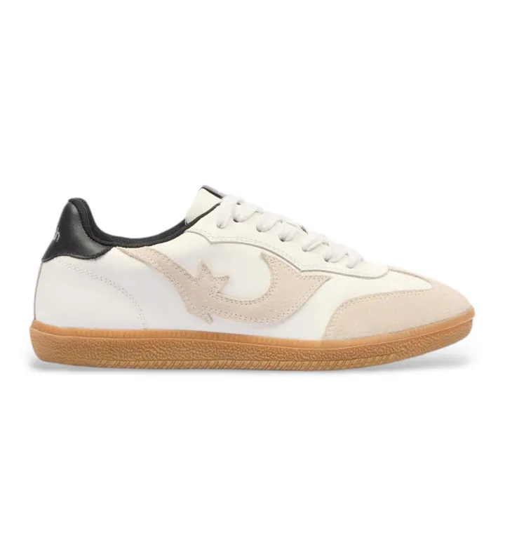 BA&SH para mujer. 2E24CREW Zapatillas de piel Crew blanco (36), Plano, Cordones, Casual