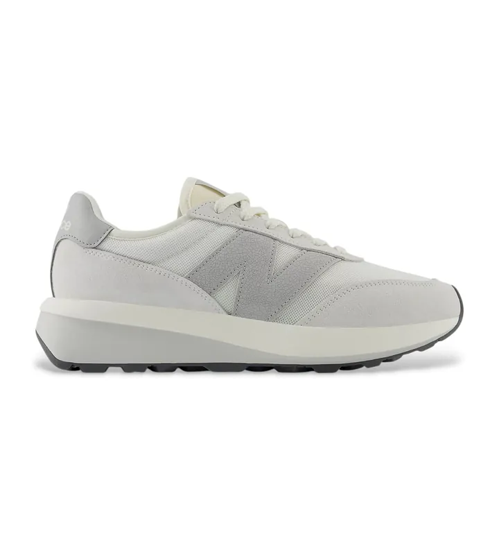 New Balance unisex. U370V1 Zapatillas de Piel 370 blanco (37.5), 1 a 3cm, Cordones, Casual